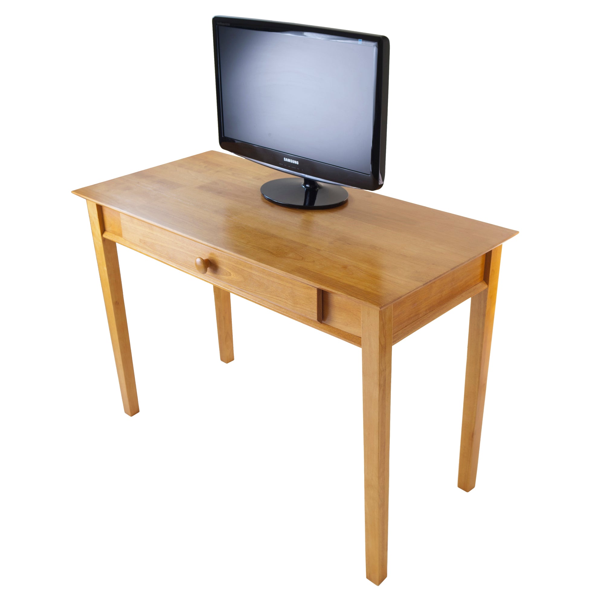 Studio Home Office Computer Desk, Honey