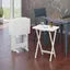 Alex 5-Pc Snack Table Set, White