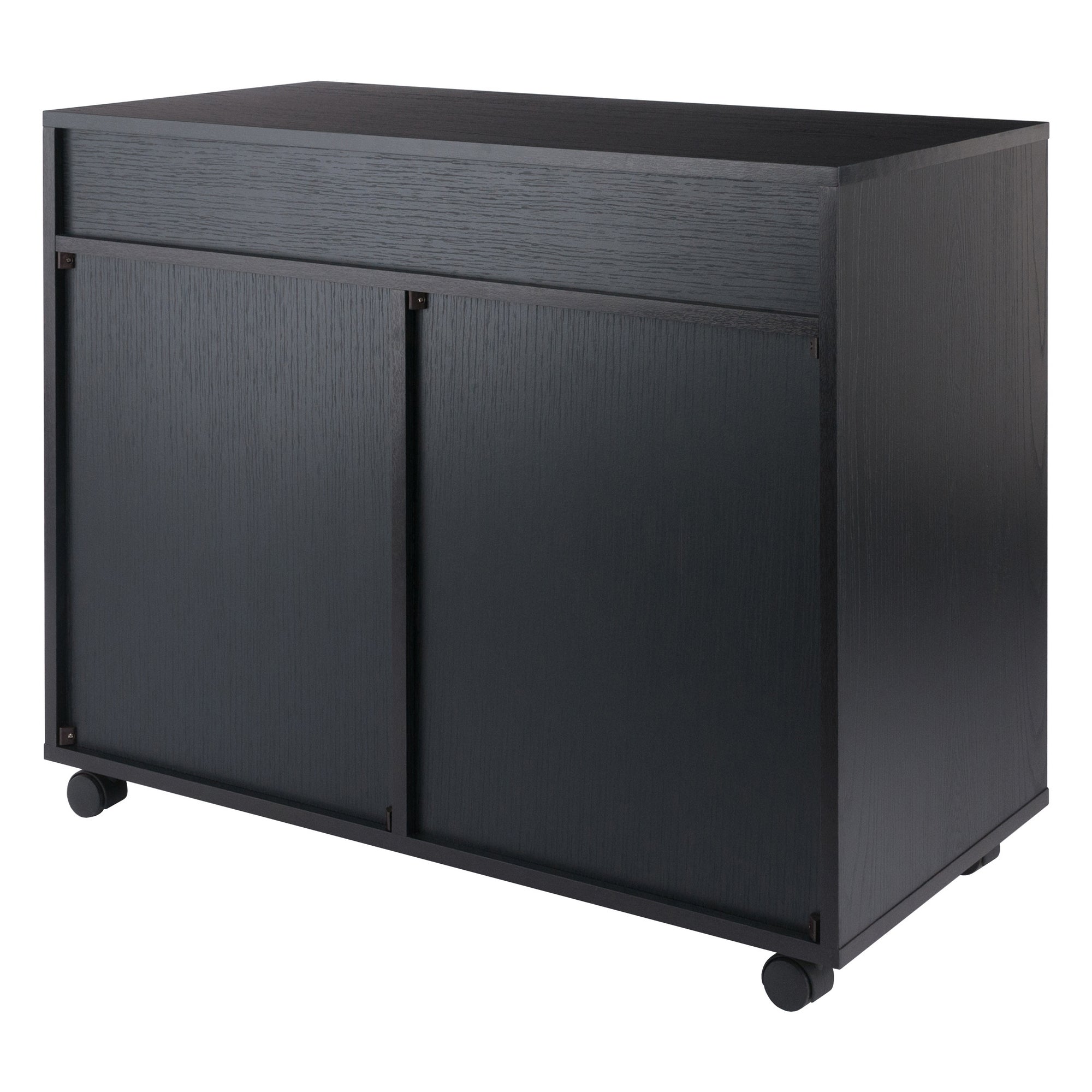 Halifax 5-Drawer Multi-Storage Mobile Cabinet, Black