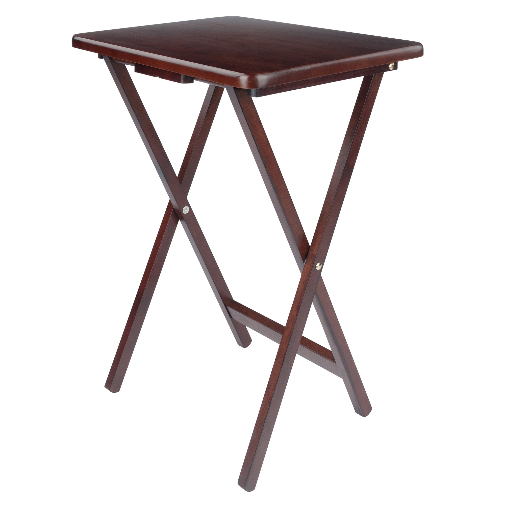 Alex 4-Pc Snack Tables, Walnut