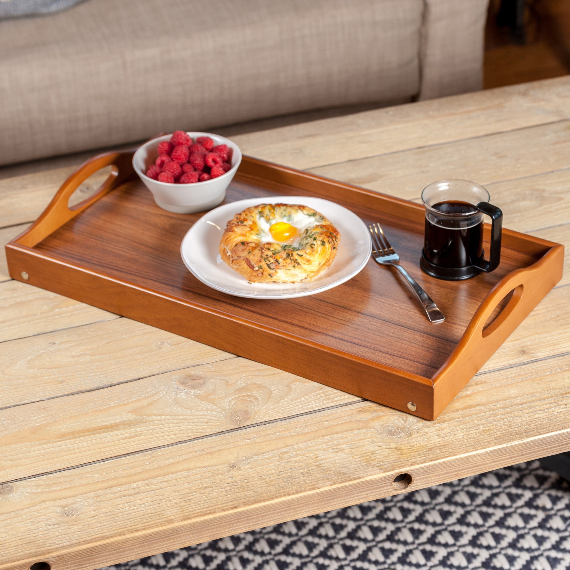 Alani Breakfast Tray, Teak