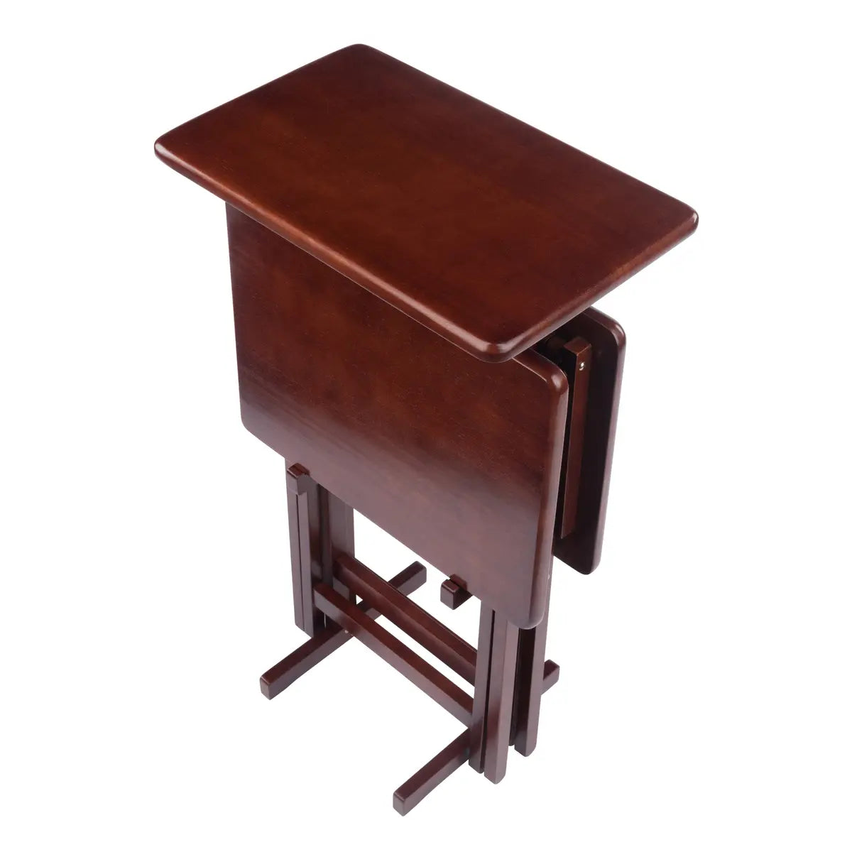 Riley 3-Pc Set Snack Table, Walnut Finish