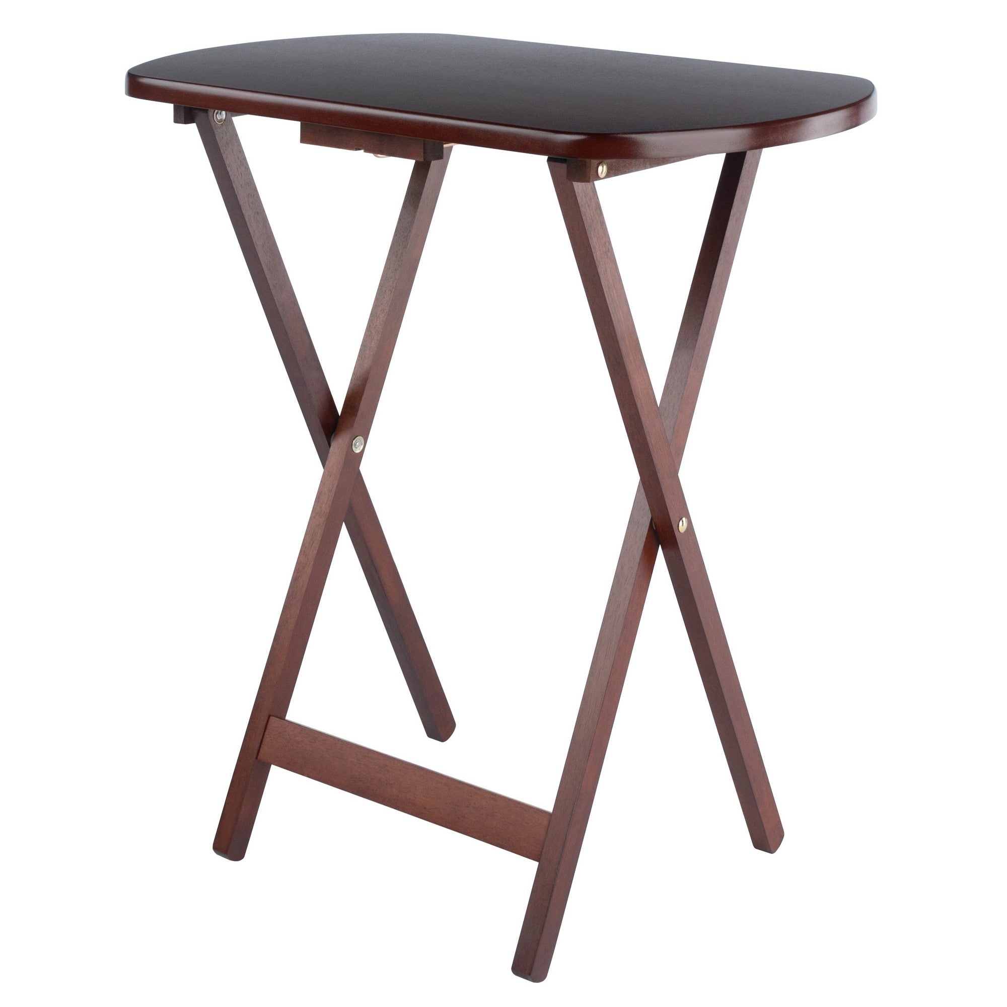 Corbett 5-Pc Oversized Snack Table Set, Walnut