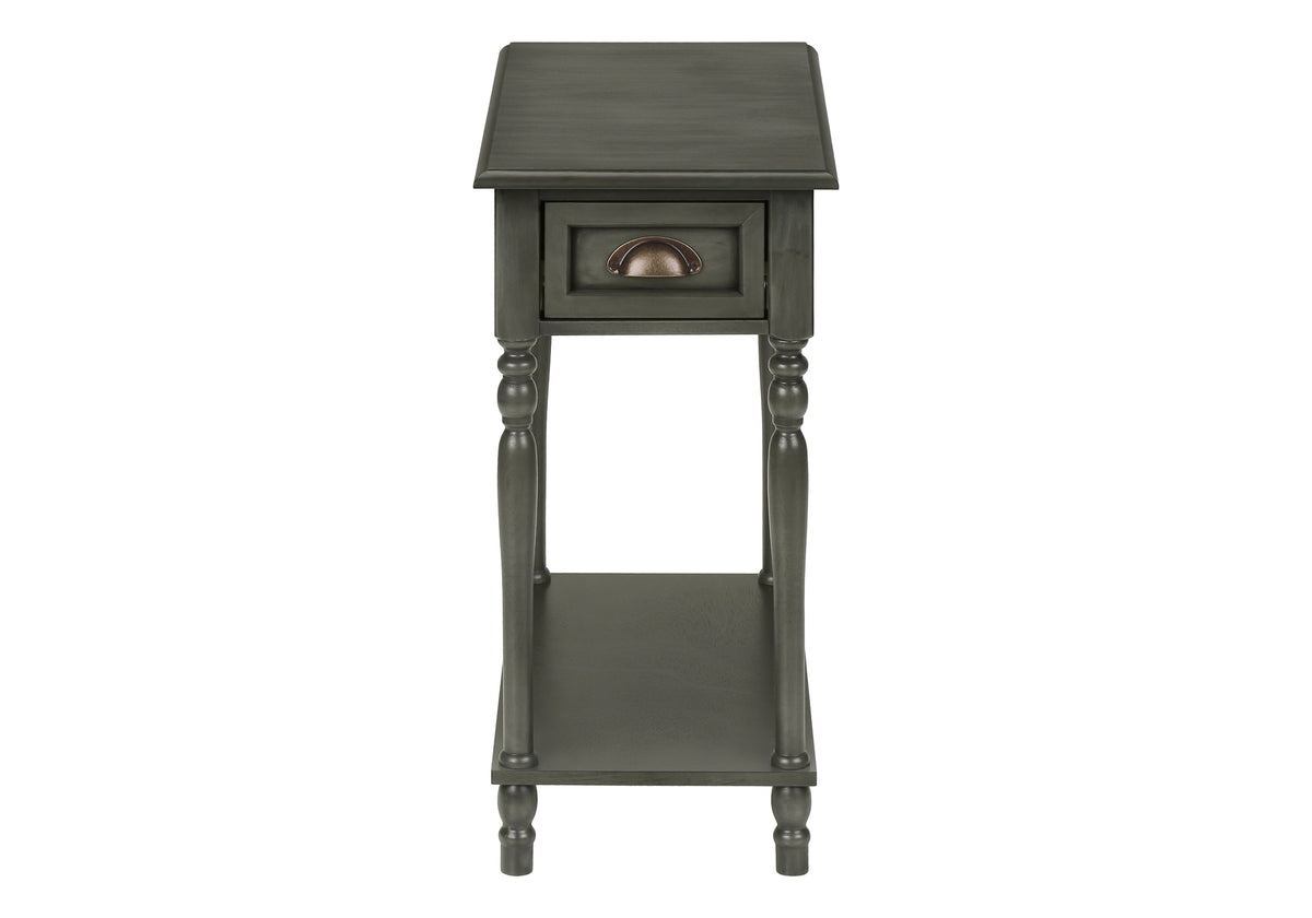 Langley - Accent Table 2 Tier Side Table End Narrow Nightstand Bedroom
