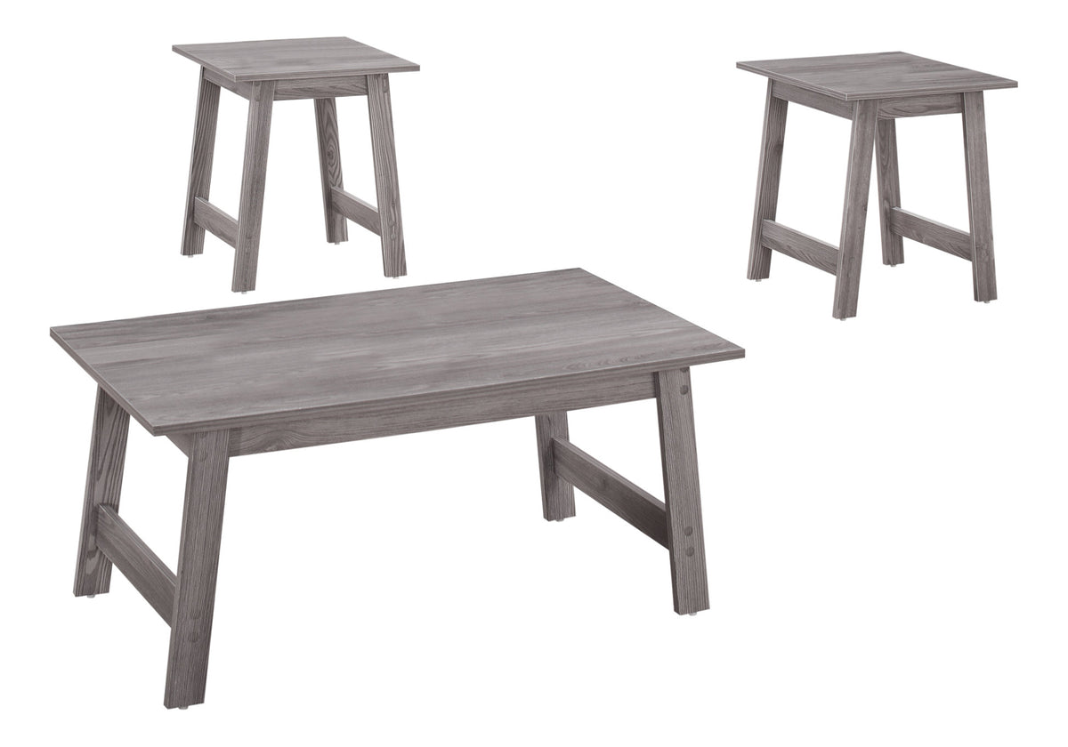 Laluna - Table Set 3pcs Set Coffee End Side Accent Living Room