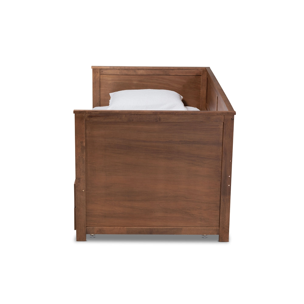 Thomas Daybed Classic Walnut Twin-to-King with Storage Drawers