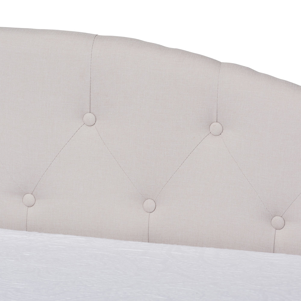 Becker Modern And Contemporary Beige Fabric Twin Size Daybed
