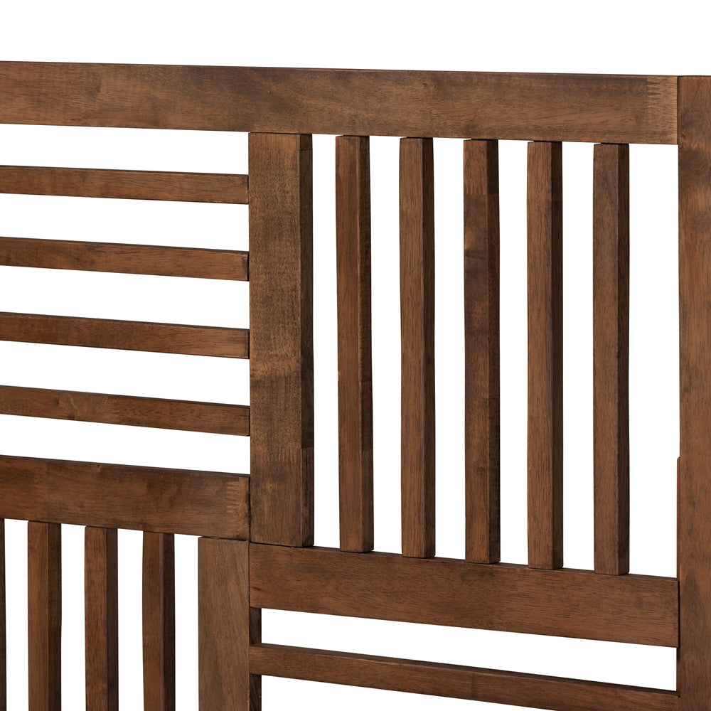 Gemma Walnut Brown Finished Wood Twin Size Platform Bed