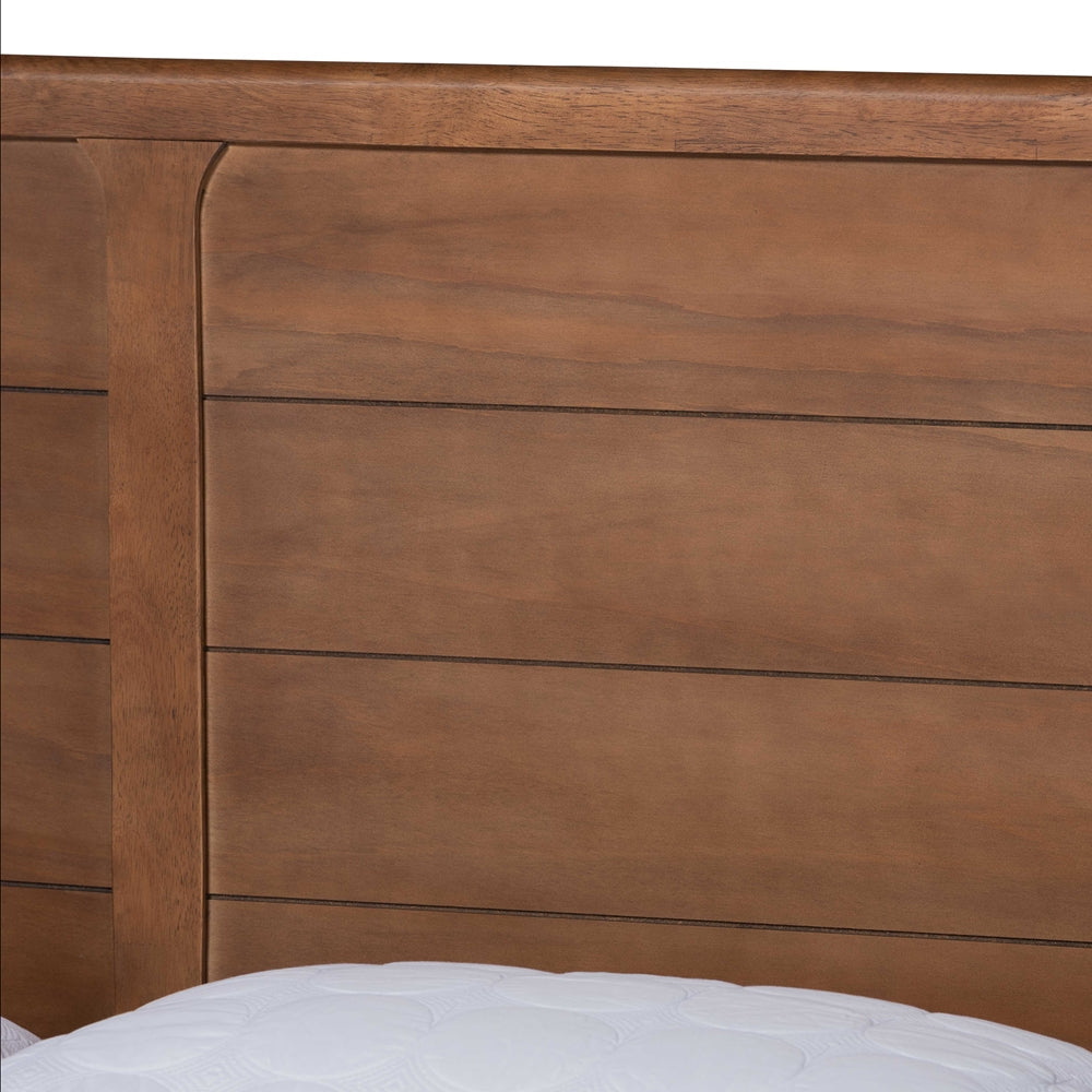 Kassidy Walnut Brown Finished Wood Full Size Platform Bed