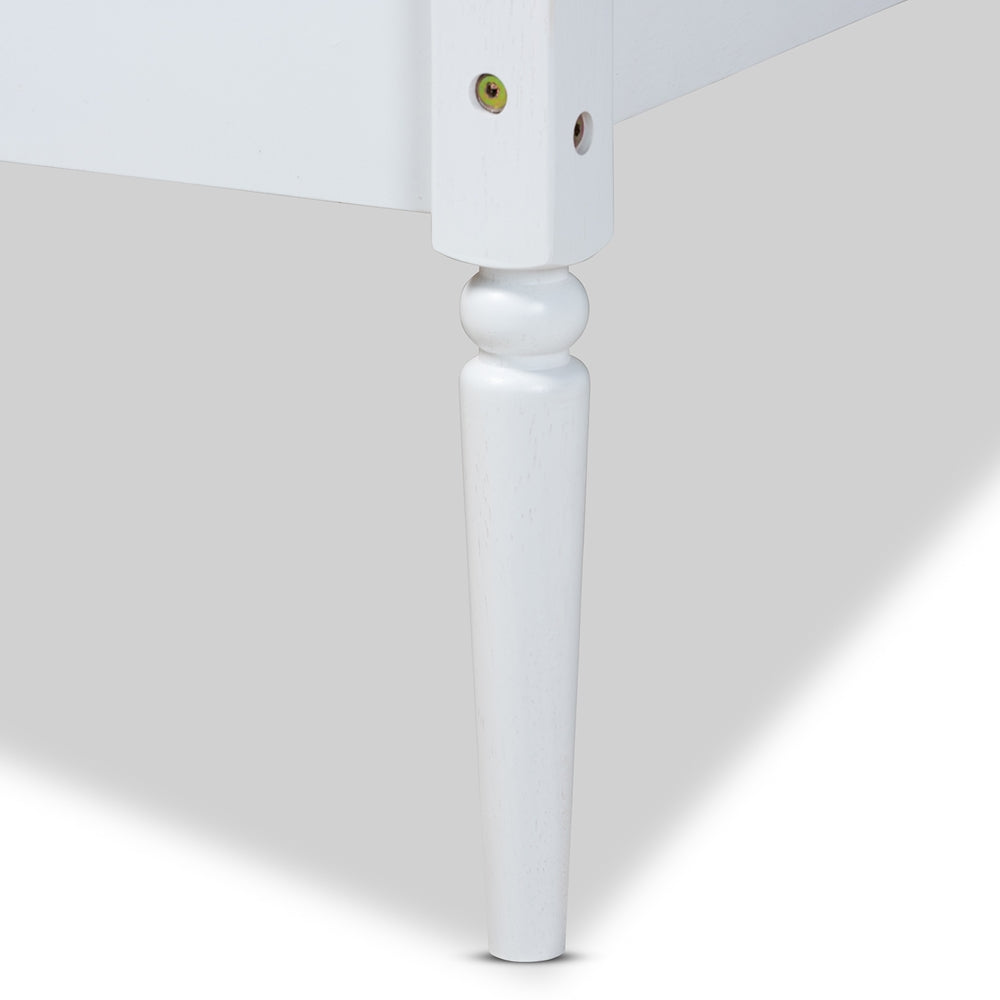 Daniella White Finished Wood Daybed