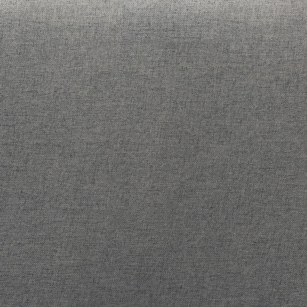 Seren Dark Grey Fabric and Walnut Brown Finished Wood Twin Size Bed