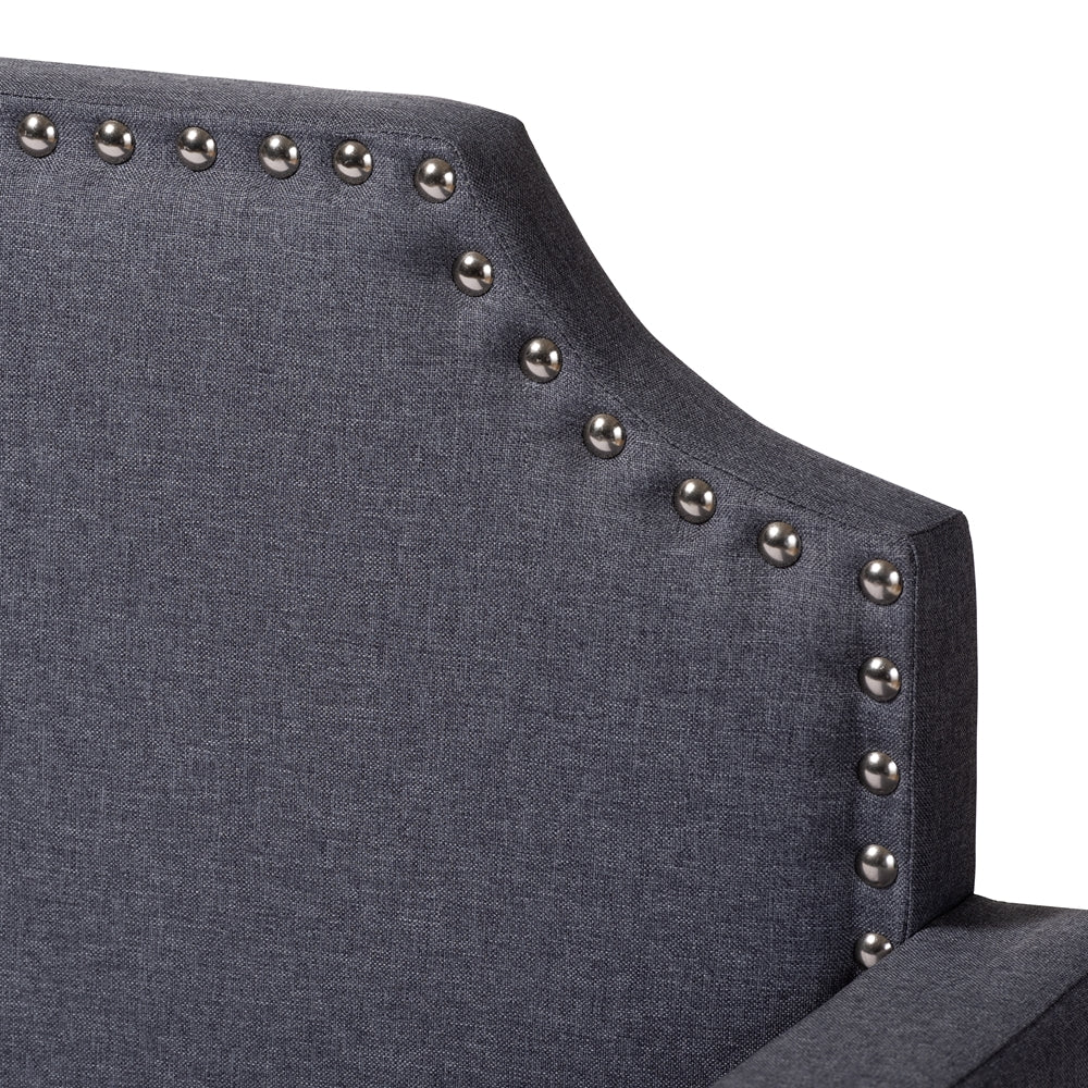 Walden Grey Fabric Upholstered Twin Size Sofa Daybed