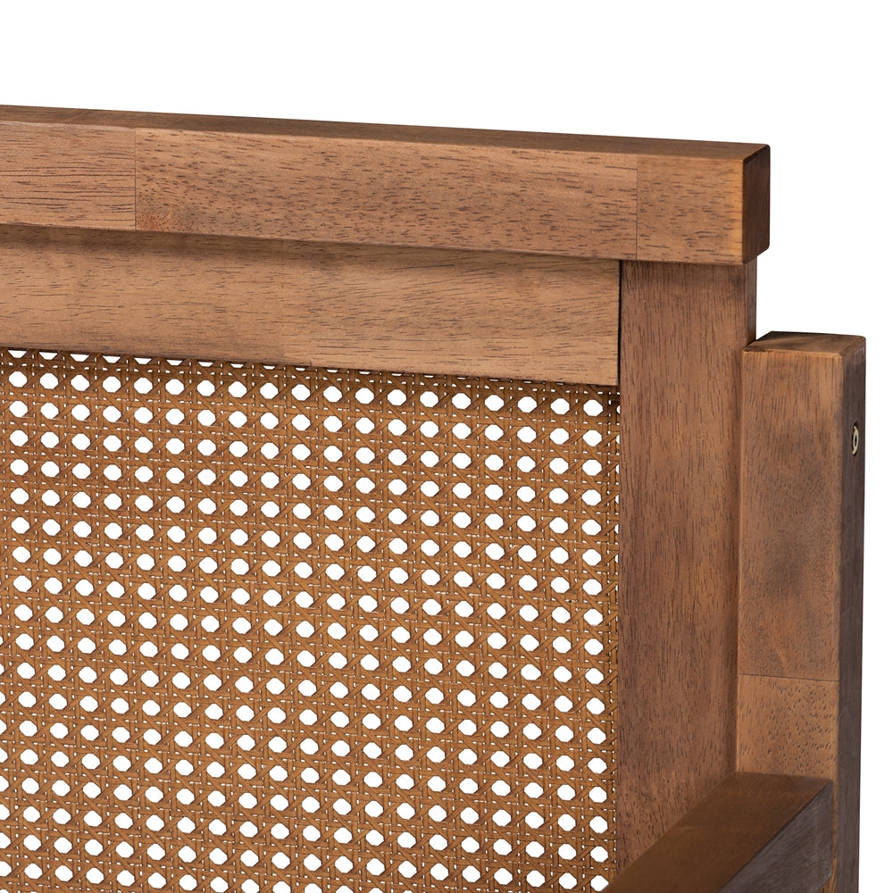 Toveli Vintage Ash Wanut And Synthetic Rattan Daybed With Trundle