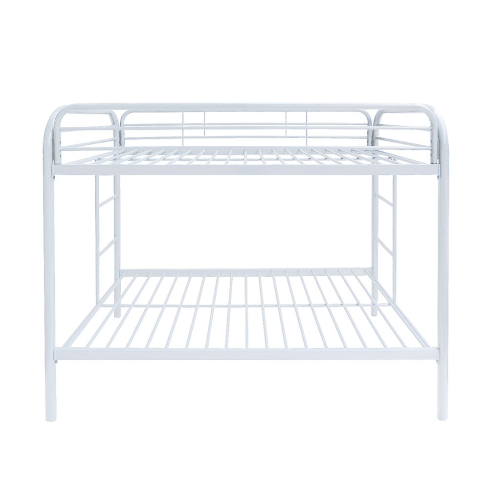 Janni Thomas Gray Twin Over Twin Wooden Bunk Bed  Compact Design with Slatted Safety Rails