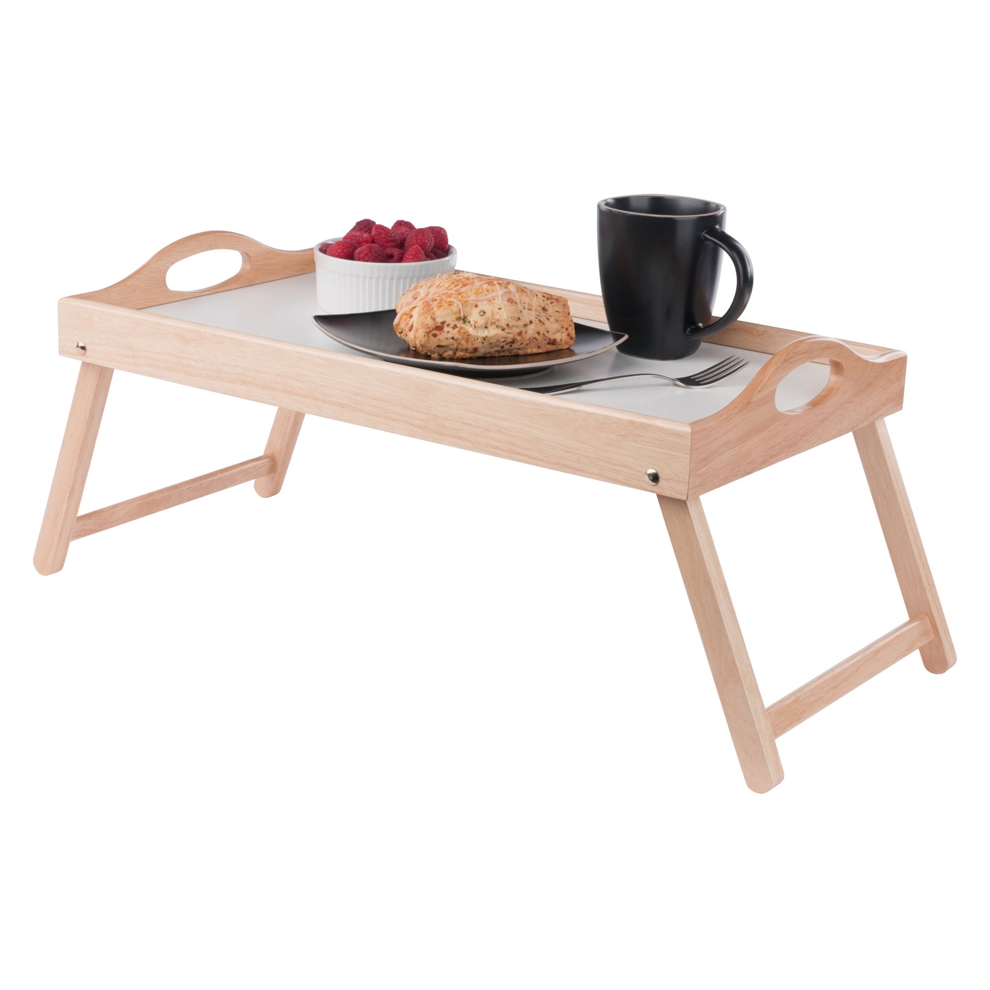 Alani Breakfast Tray, Natural and White