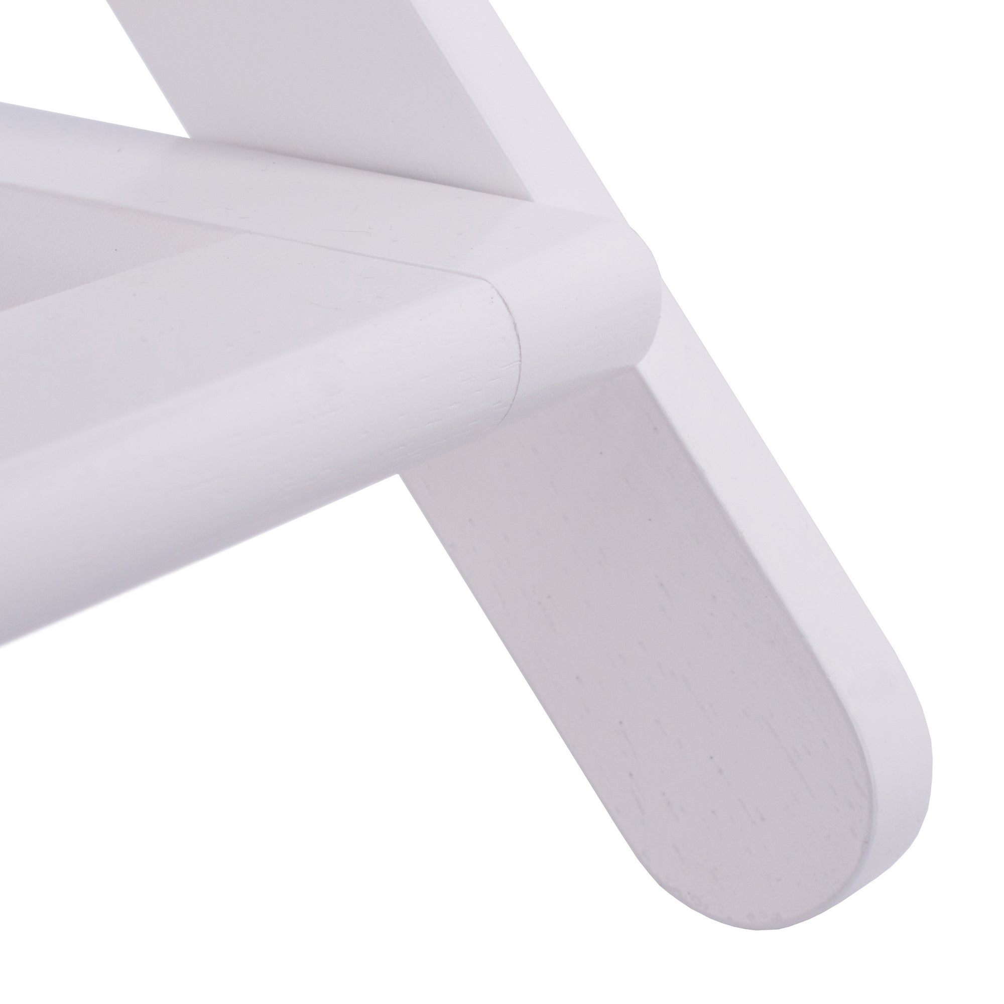 Reese Luggage Rack with Shelf, White