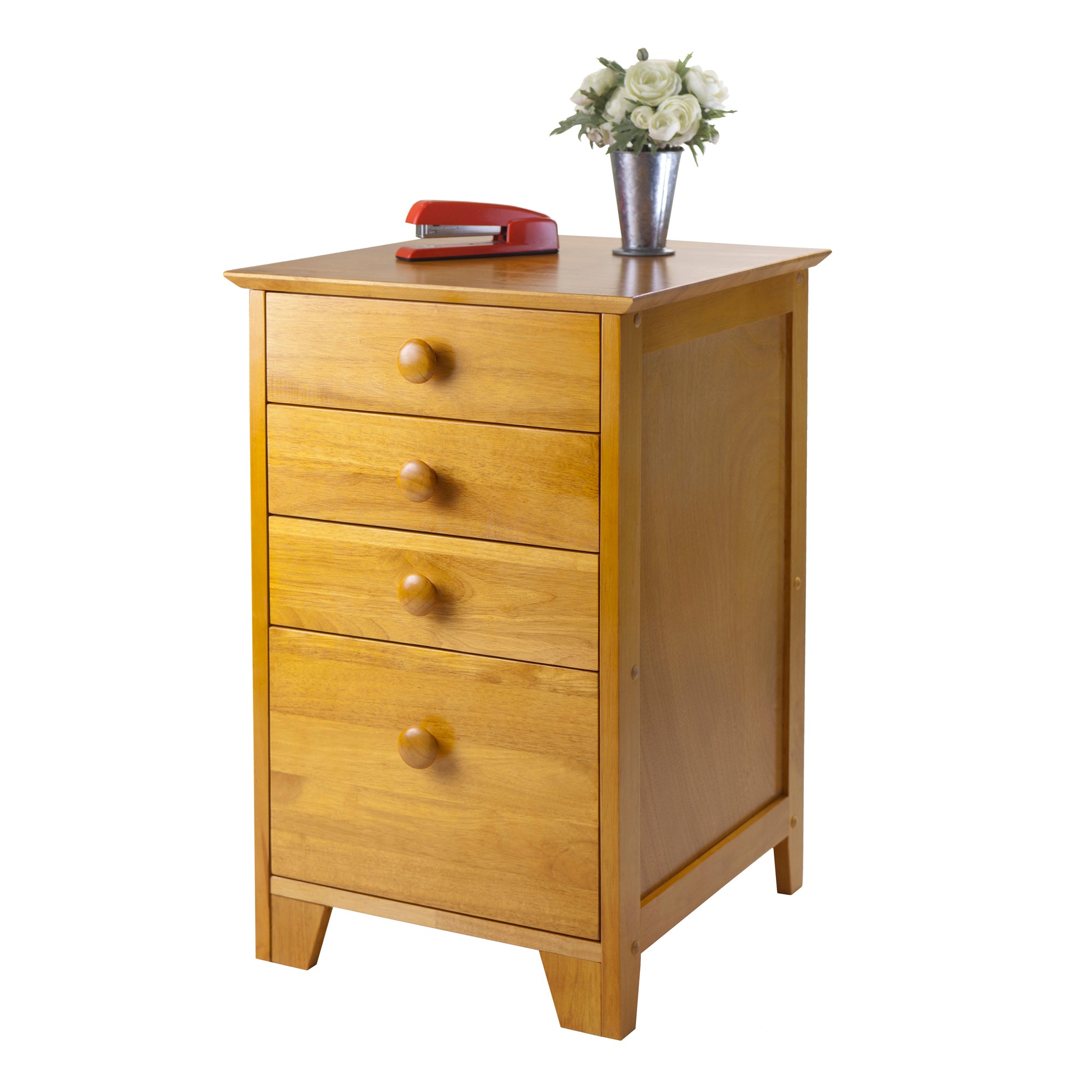 Studio Home Office File Cabinet, Honey