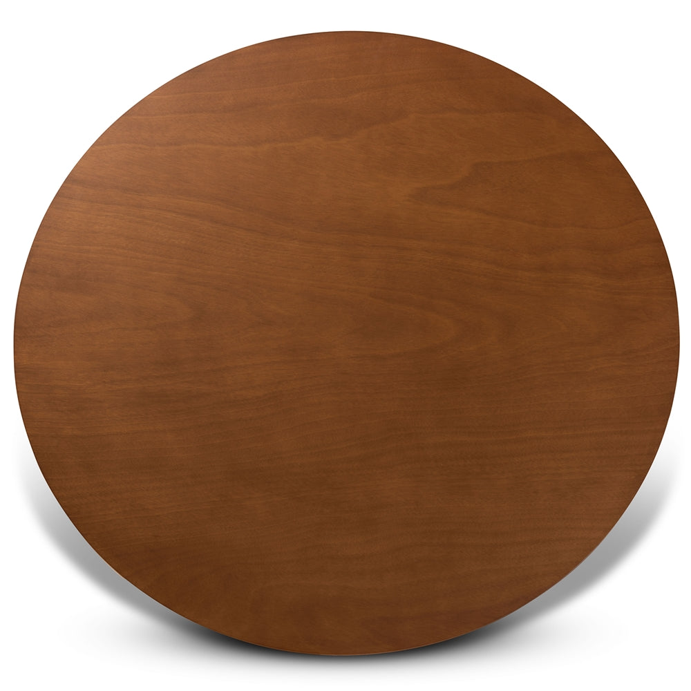Norah Modern and Contemporary Grey Fabric Upholstered and Walnut Brown Finished Wood 7-Piece Dining Set