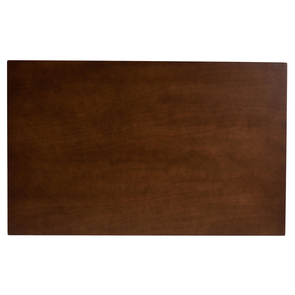Orion Mid-Century Modern Transitional Light Beige Fabric Upholstered and Walnut Brown Finished Wood 5-Piece Dining Set