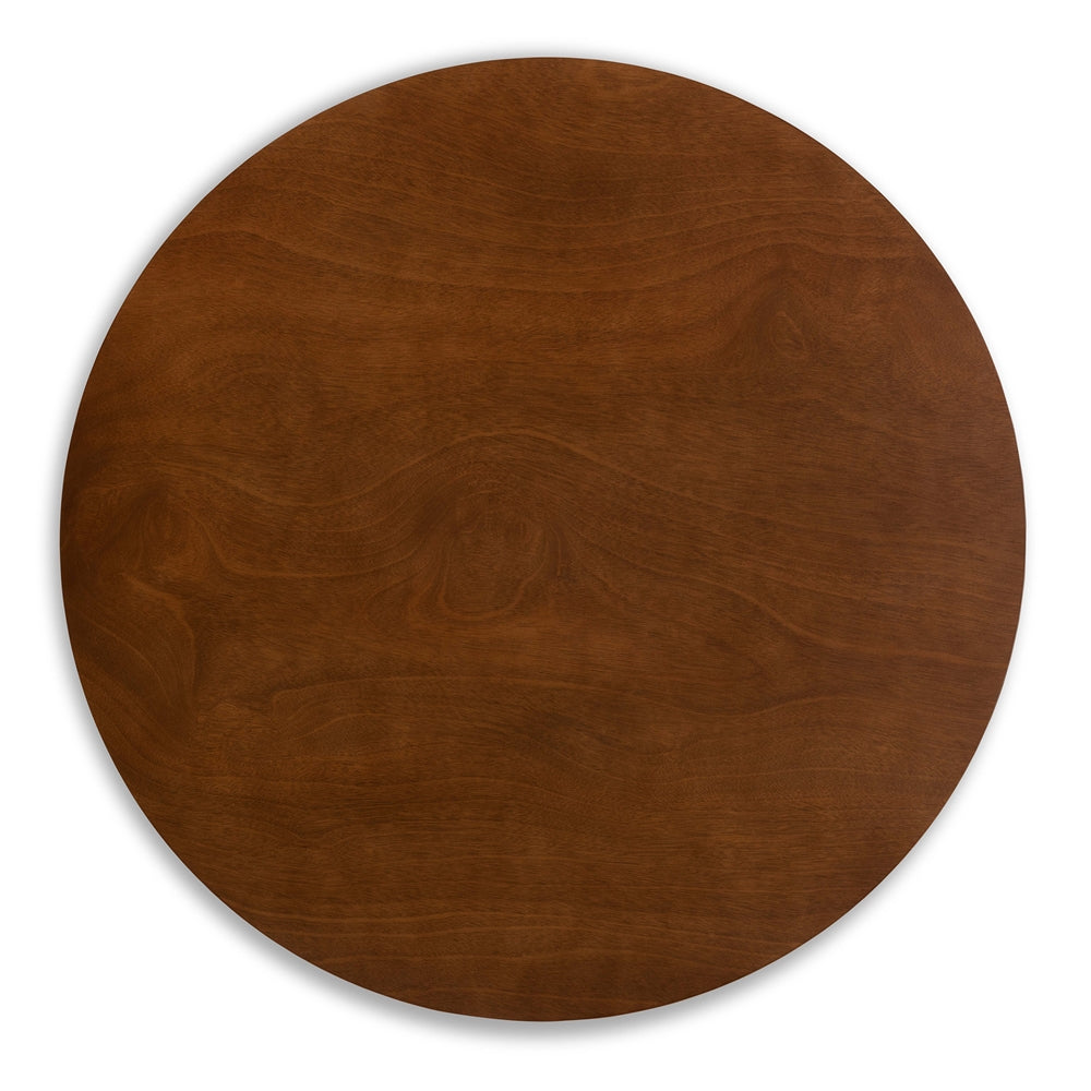 Timothy Mid-Century Modern Transitional Light Grey Fabric Upholstered and Walnut Brown Finished Wood 5-Piece Dining Set