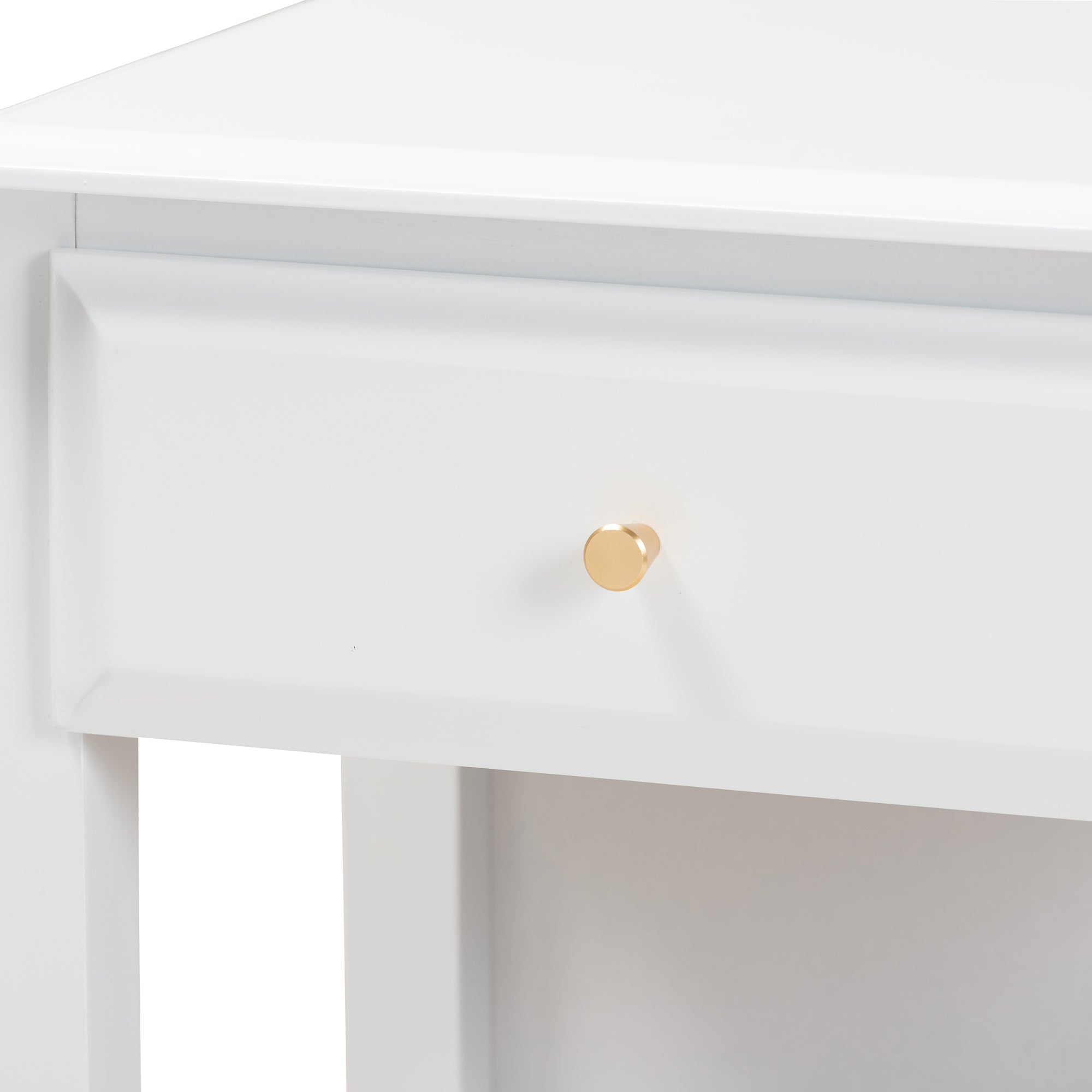 Naomi Classic and Transitional White Finished Wood 1-Drawer Bedroom Nightstand