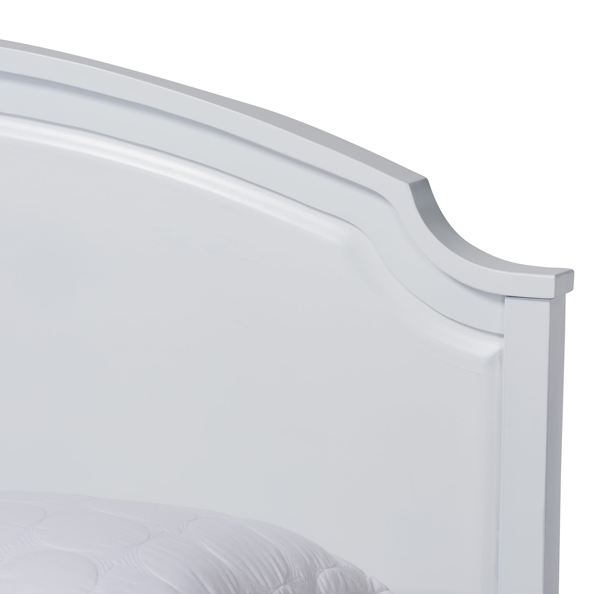 Elise Bed Classic White Full Size Platform with Storage