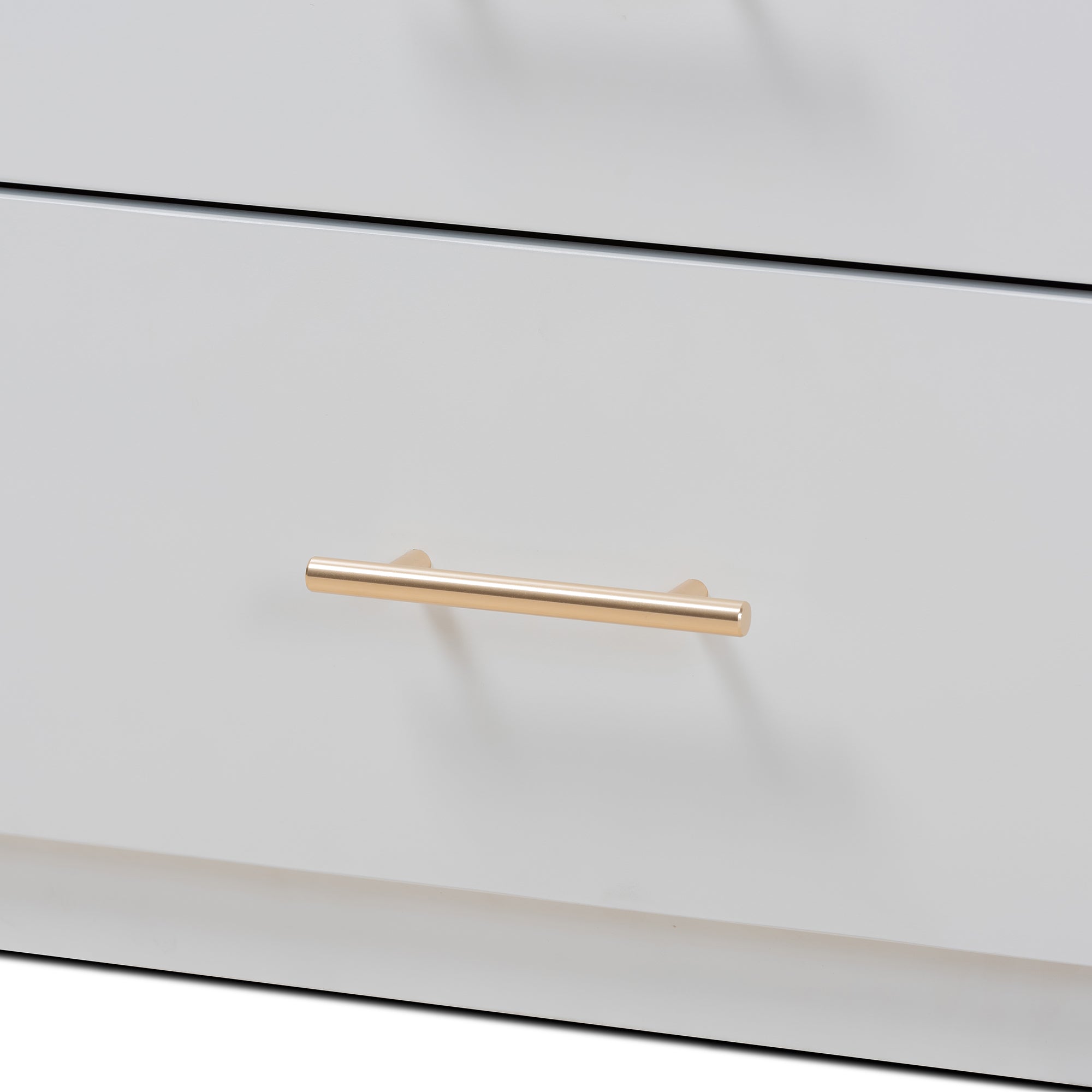 Mirza White Finished Wood 5-Drawer Twin Size Storage Bed With Pull-Out Desk