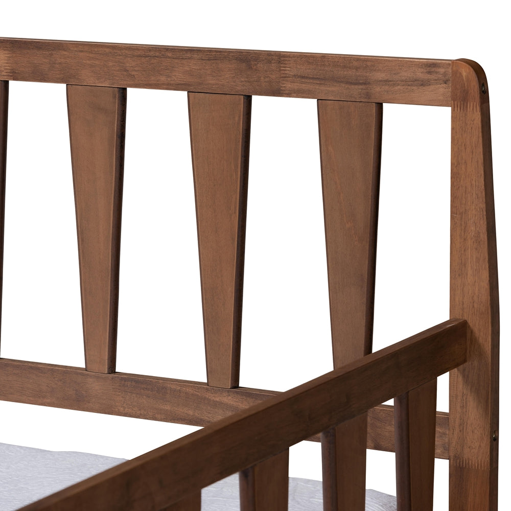 Midori Walnut Brown Finished Wood Twin Size Daybed