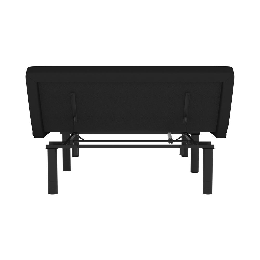 Adjustable Upholstered Bed Base & Independent Head/Foot Incline -Full - Black