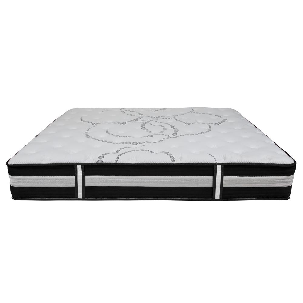 12 Inch Hybrid Pocket Spring Mattress, King Mattress in a Box