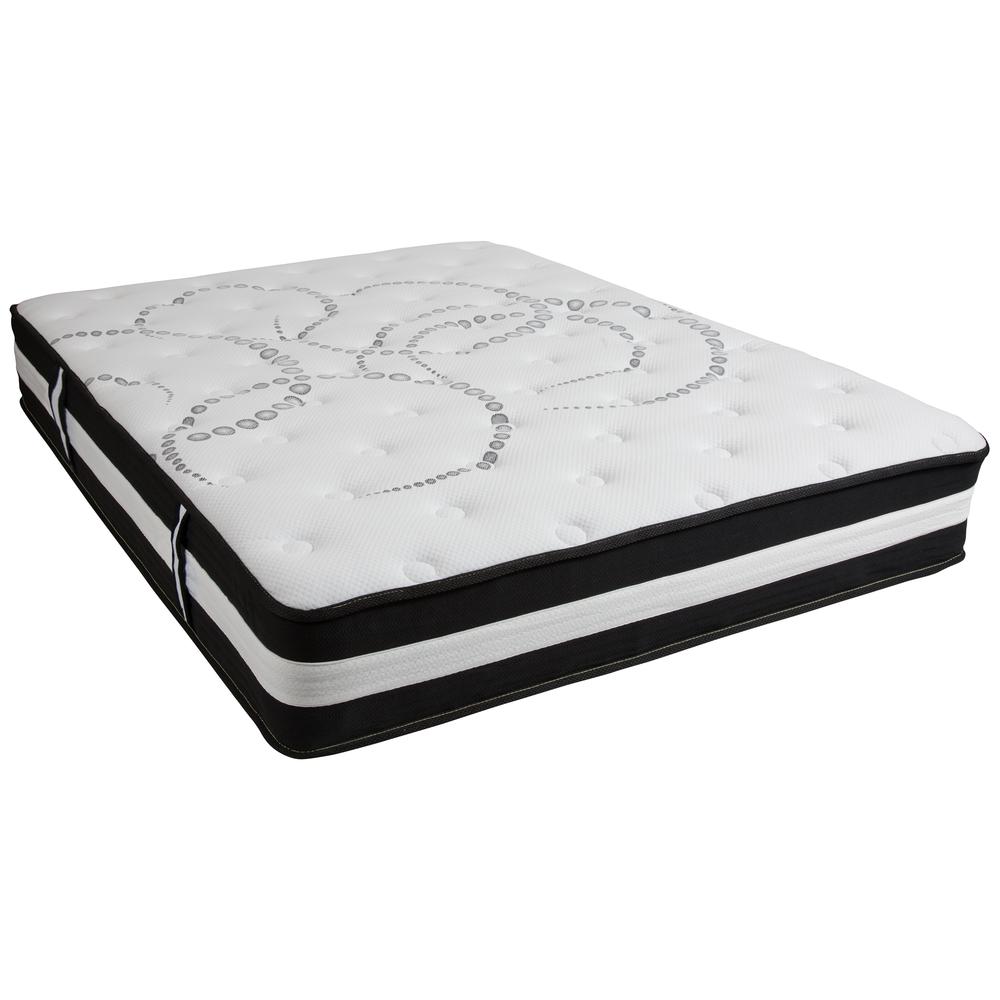 12 Inch Hybrid Pocket Spring Mattress, Queen Mattress in a Box