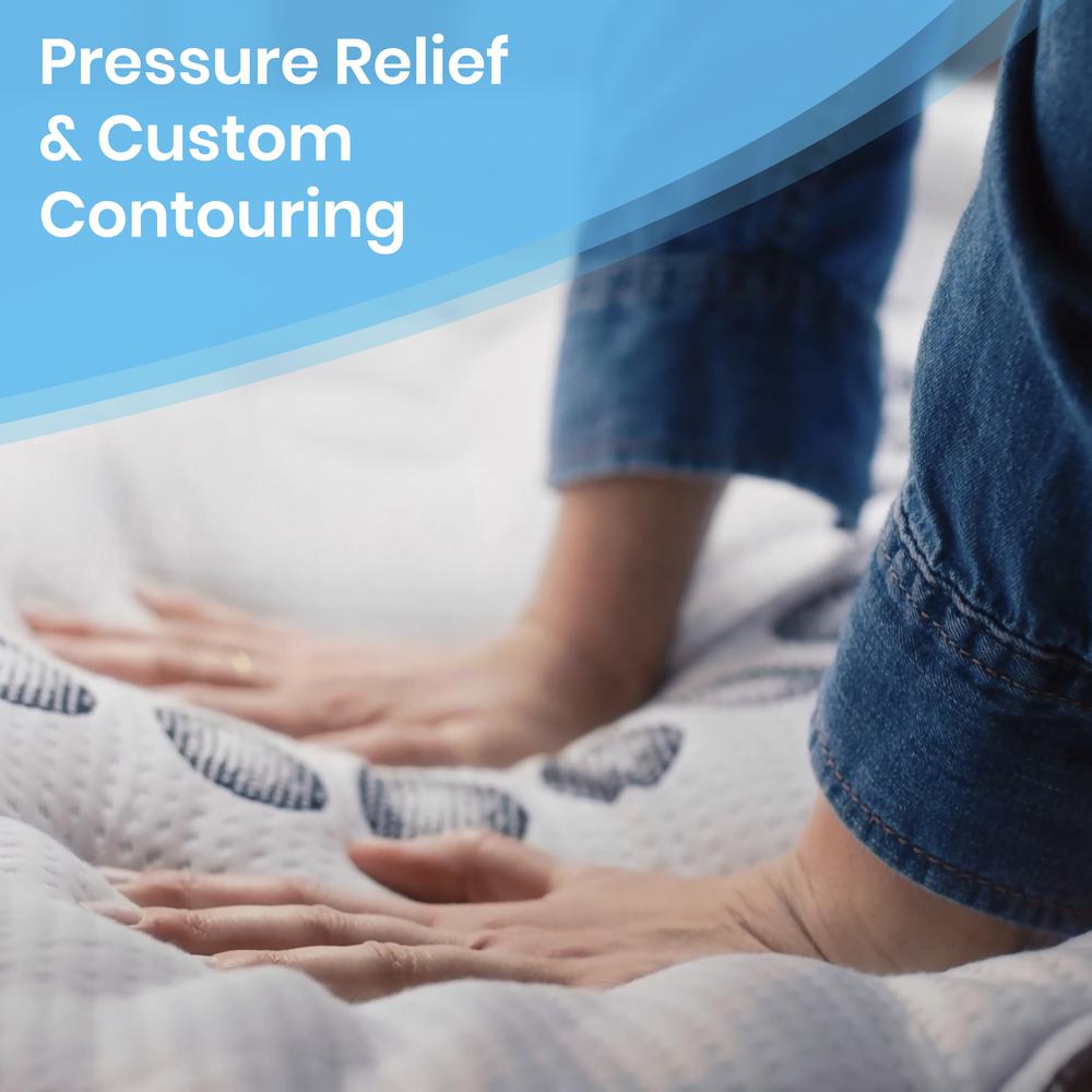 Leeza EverRest Twin White Hybrid Mattress – 10-Inch Pocket Spring, Medium Firm, Bed-in-a-Box