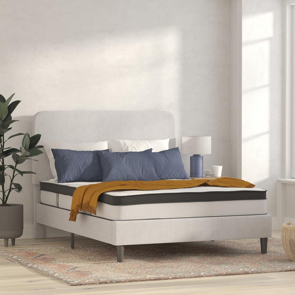 10 Inch Hybrid Pocket Spring Mattress, Queen Mattress in a Box