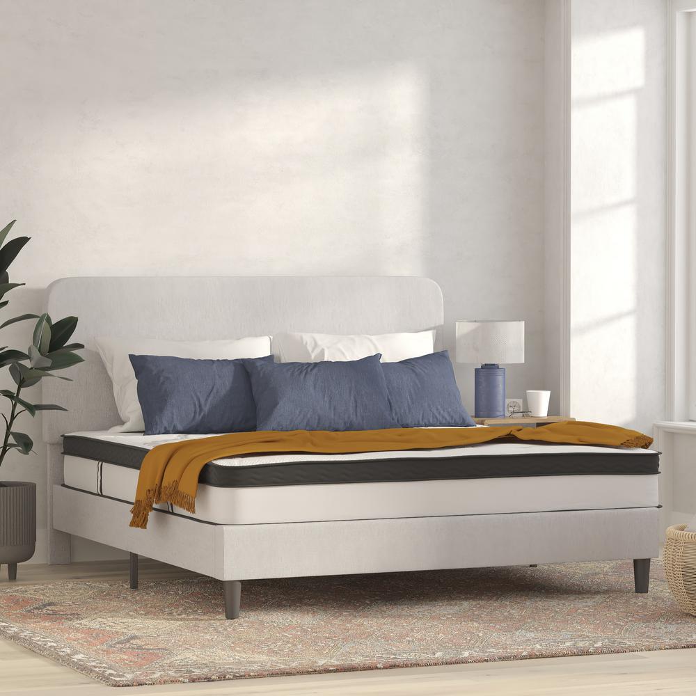 10 Inch Hybrid Pocket Spring Mattress, King Mattress in a Box