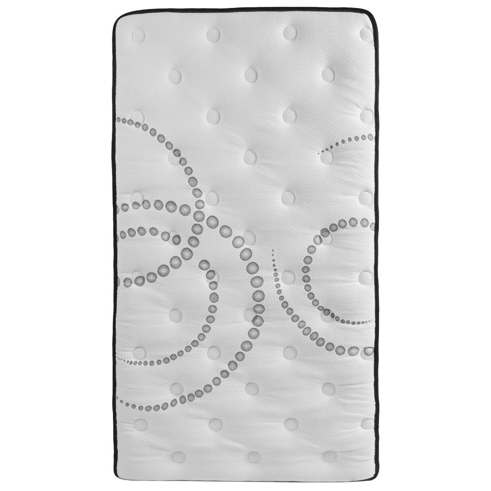 Twin 10 Inch Foam Pocket Spring Mattress, 2 inch Gel Memory Foam Topper Bundle