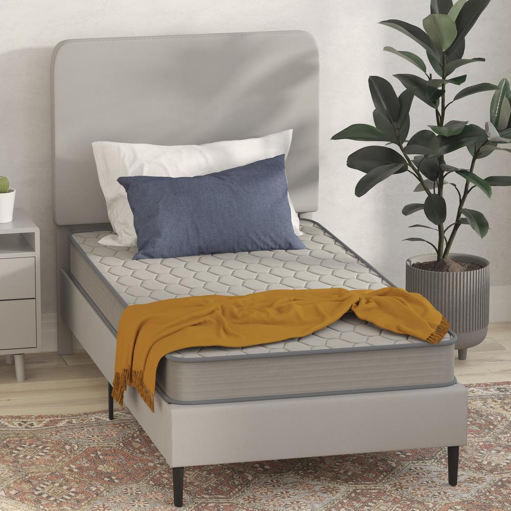 Jazmin EverRest Twin White Spring Mattress – 6-Inch CertiPUR-US Certified, Mattress in a Box