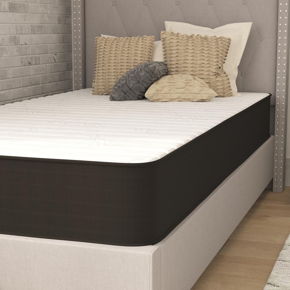 8 Inch Foam and Innerspring Hybrid Mattress, Twin Mattress in a Box