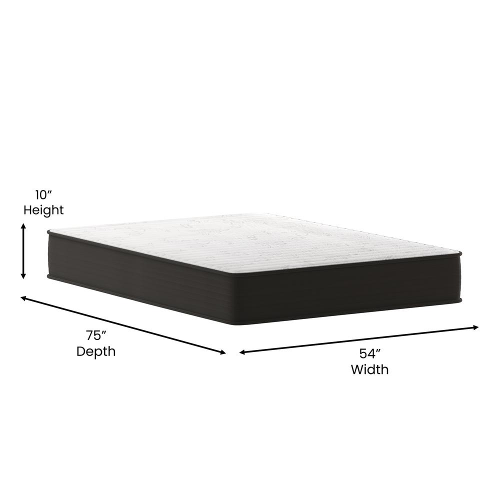 10" Hybrid Foam and Pocket Spring Full Mattress in a Box