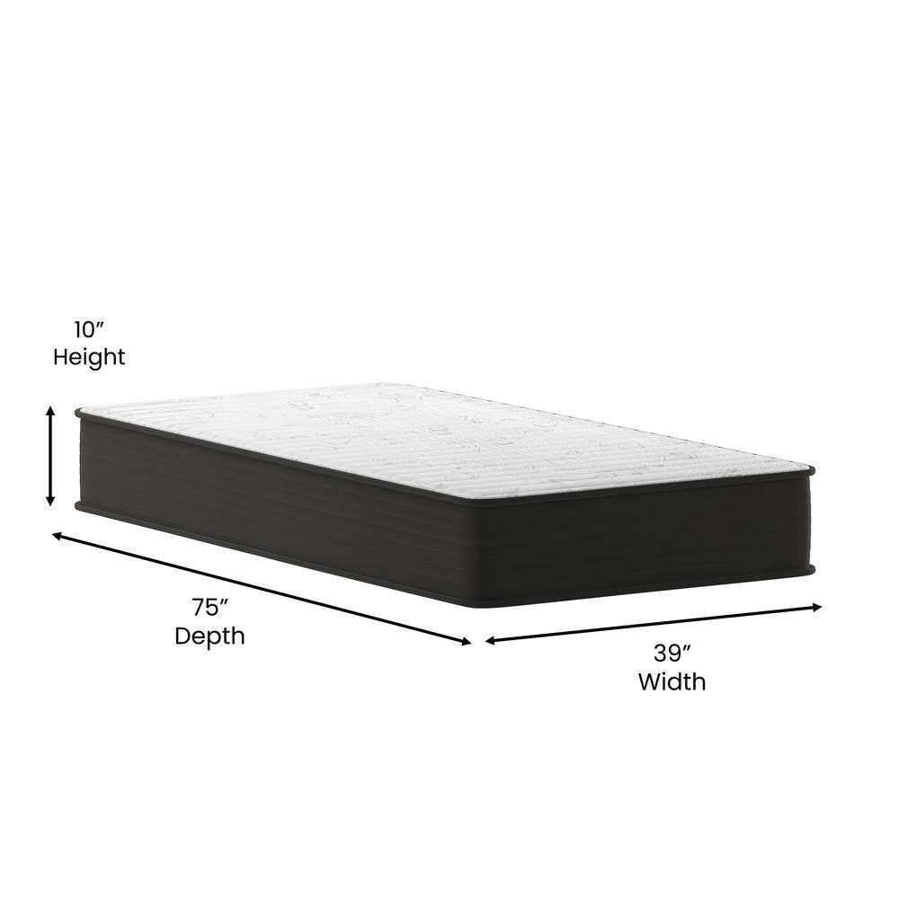 Kielh EverRest Twin Hybrid Mattress – Medium Firm Mattress-in-a-Box with Coil Support