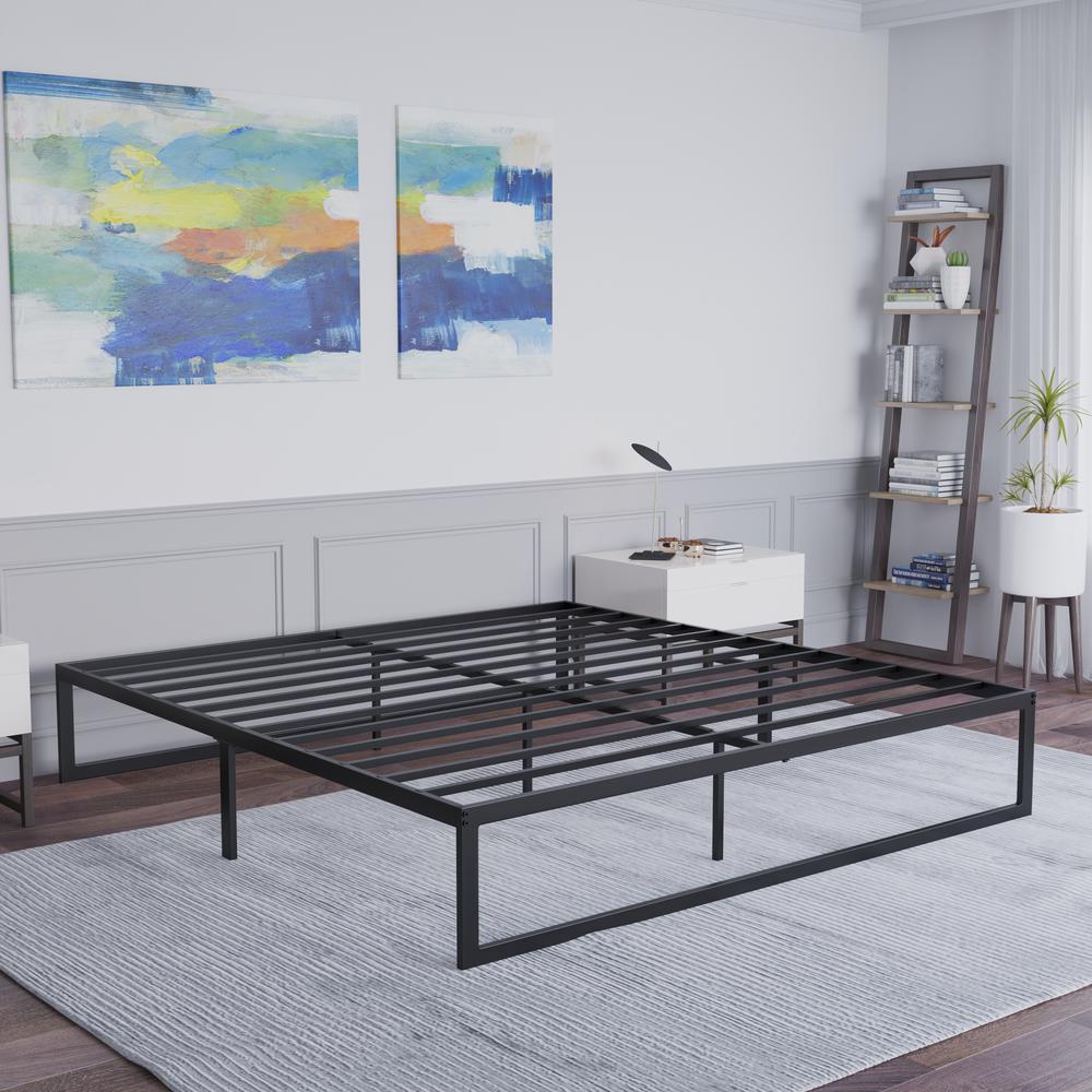 Universal 14 in Metal Platform Bed Frame - King