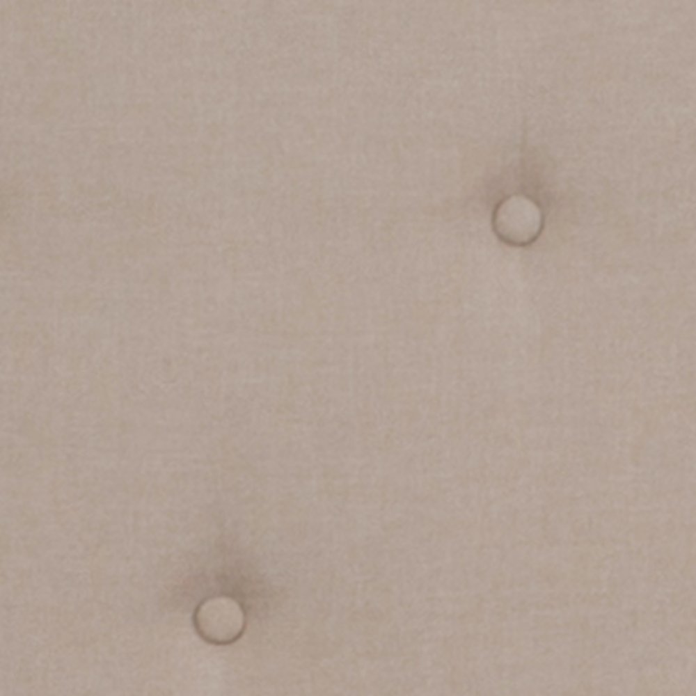 Roxbury Twin Size Tufted Upholstered Platform Bed in Beige Fabric