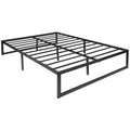 Angelo TitanBase Full Black Metal Platform Bed Frame 14" Heavy-Duty, No Box Spring Needed