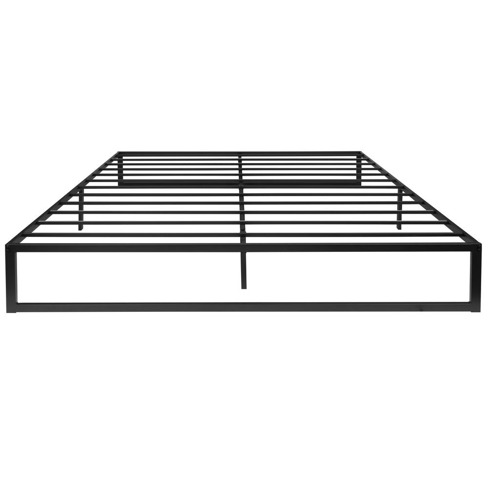 14 in Metal Platform Bed Frame with 12 in Mattress and 2 in Topper - King