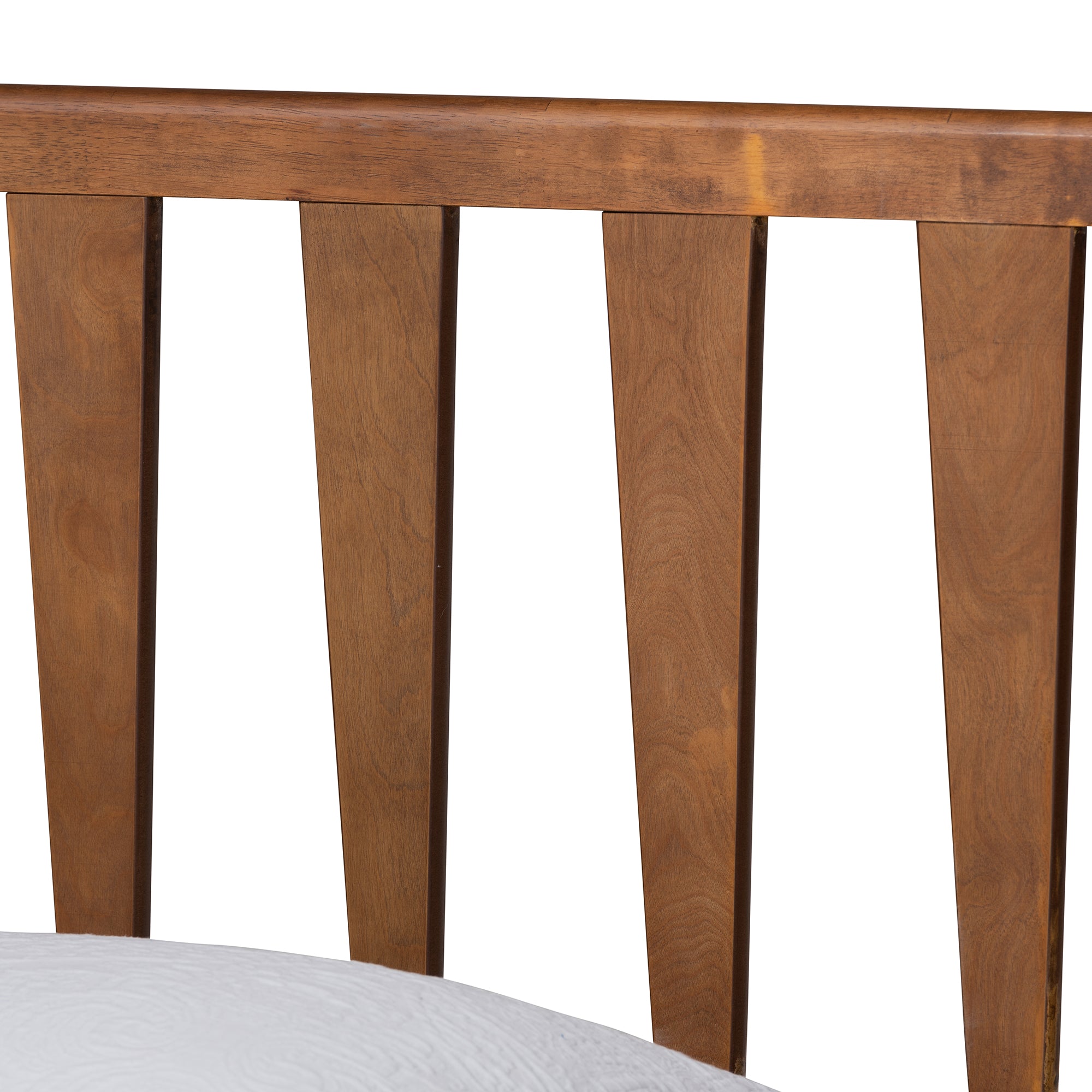 Michi Ash Walnut Finished Wood Twin Size Bed