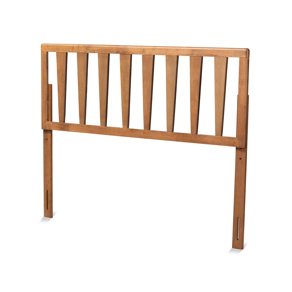 Duncan Modern and Contemporary Ash Walnut Finished Wood Queen Size Headboard
