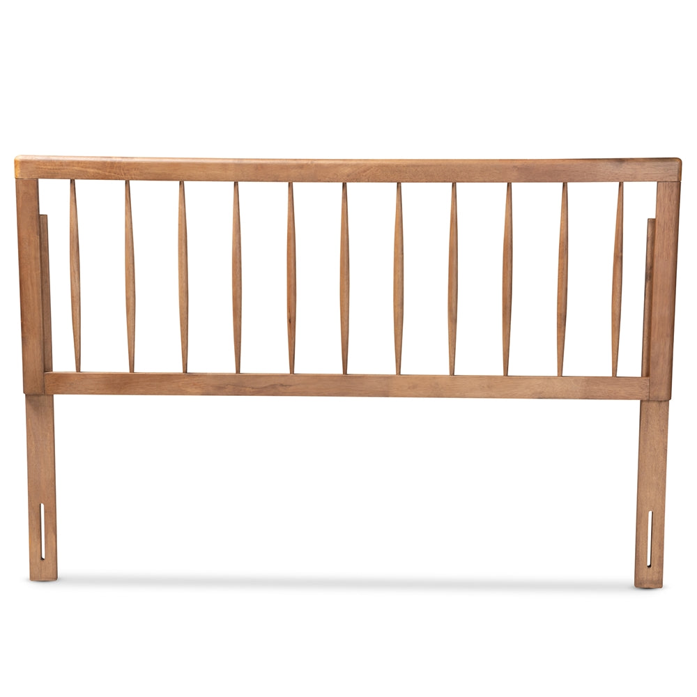 Valin Modern and Contemporary Ash Walnut Finished Wood Full Size Headboard