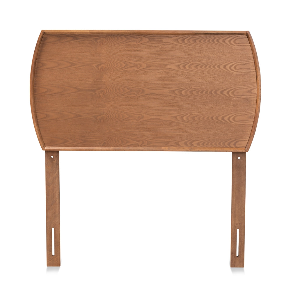 Laurien Mid-Century Modern Ash Walnut Finished Wood Twin Size Headboard