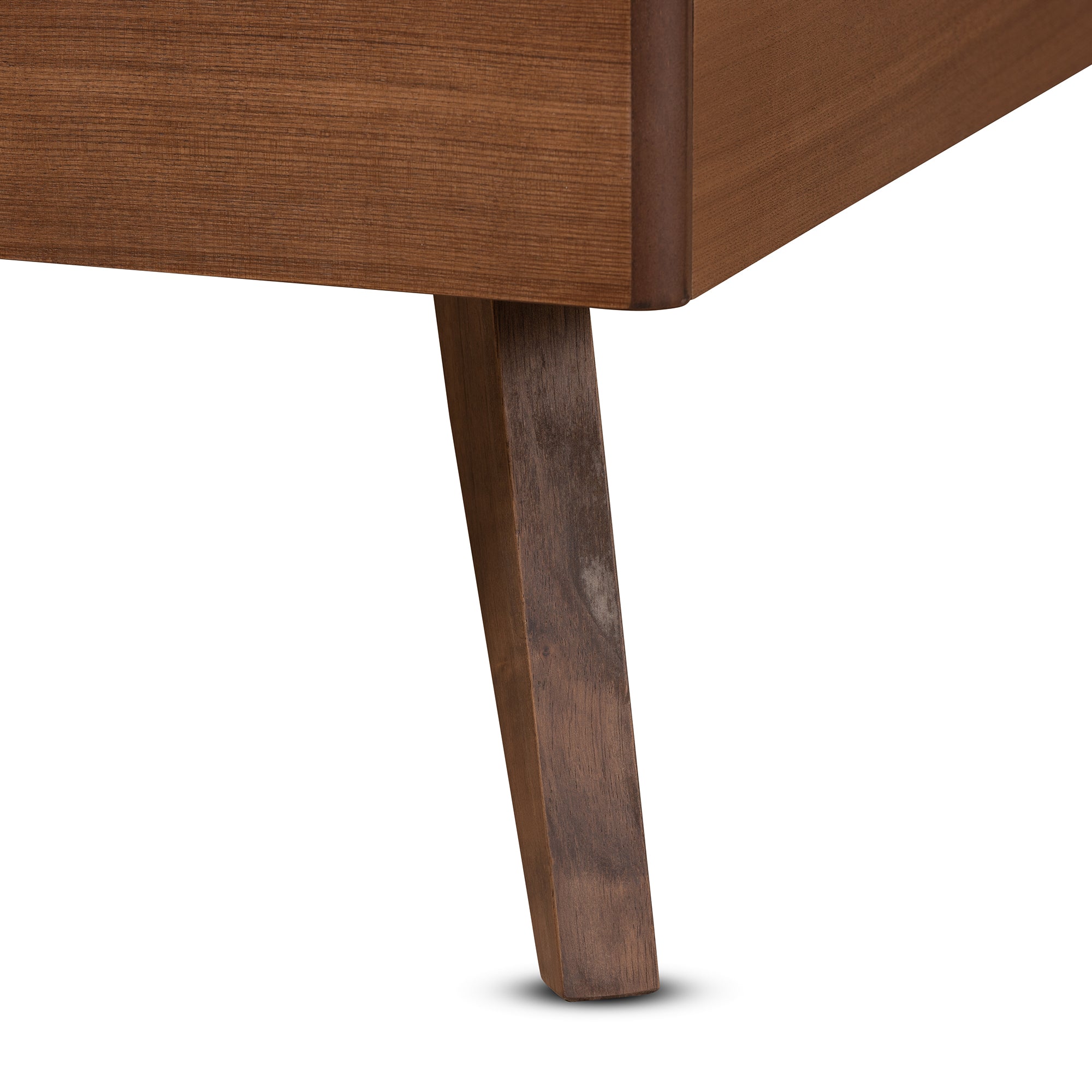 Gemma Walnut Brown Finished Wood Twin Size Platform Bed