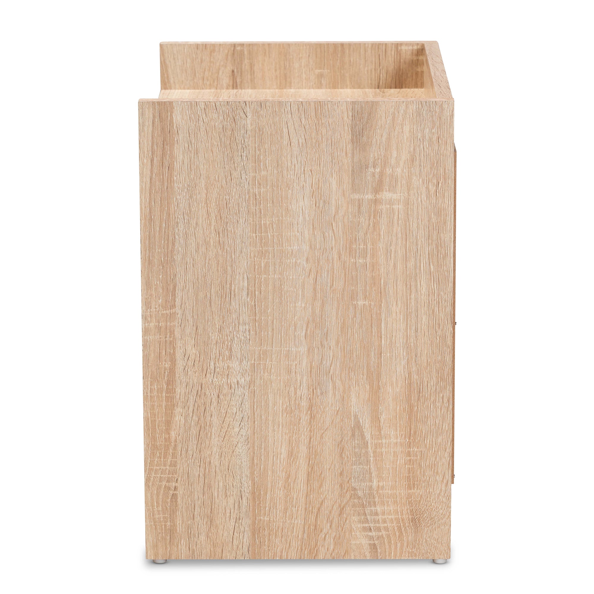 Hale Modern and Contemporary Oak Finished Wood 1-Door Nightstand