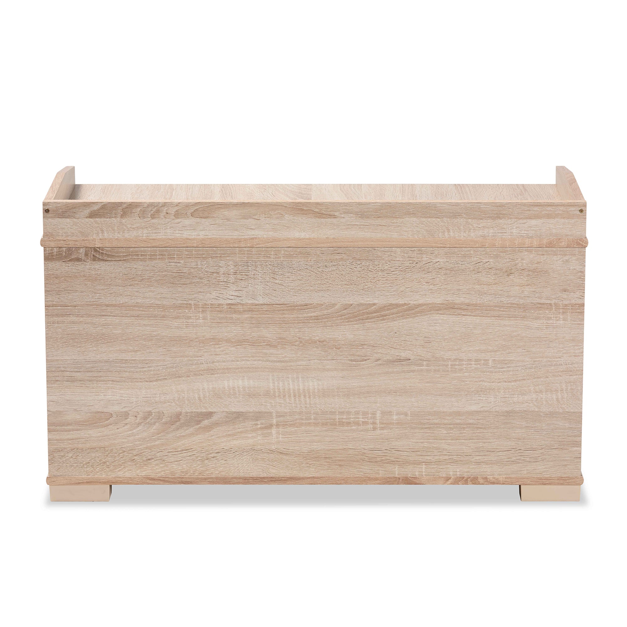 Mariam Modern and Contemporary Oak Finished Wood Cat Litter Box Cover House